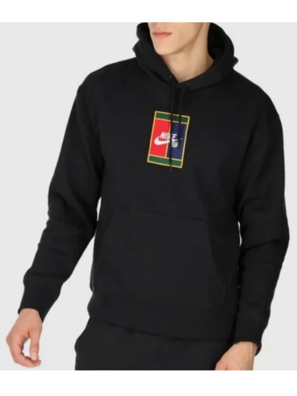 Nike Graphic SB Hoodie in Black
